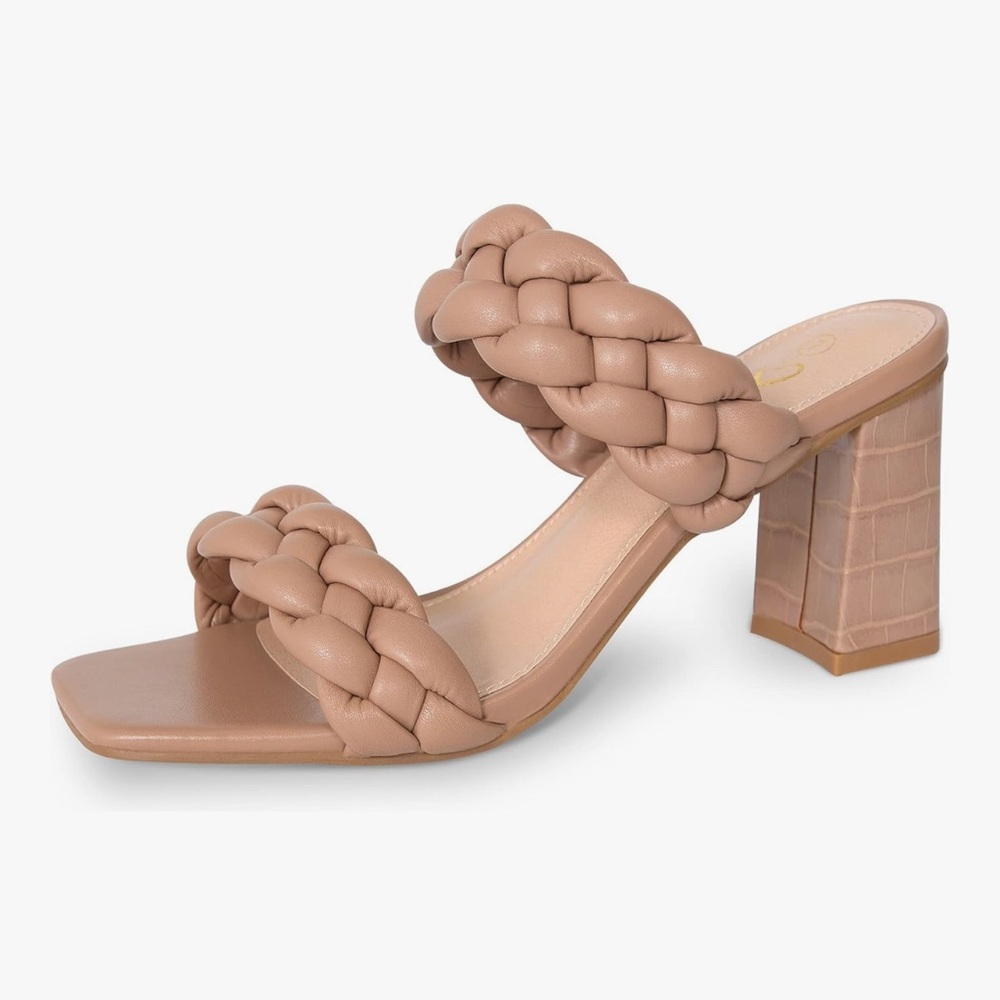 Braided Heeled Sandals